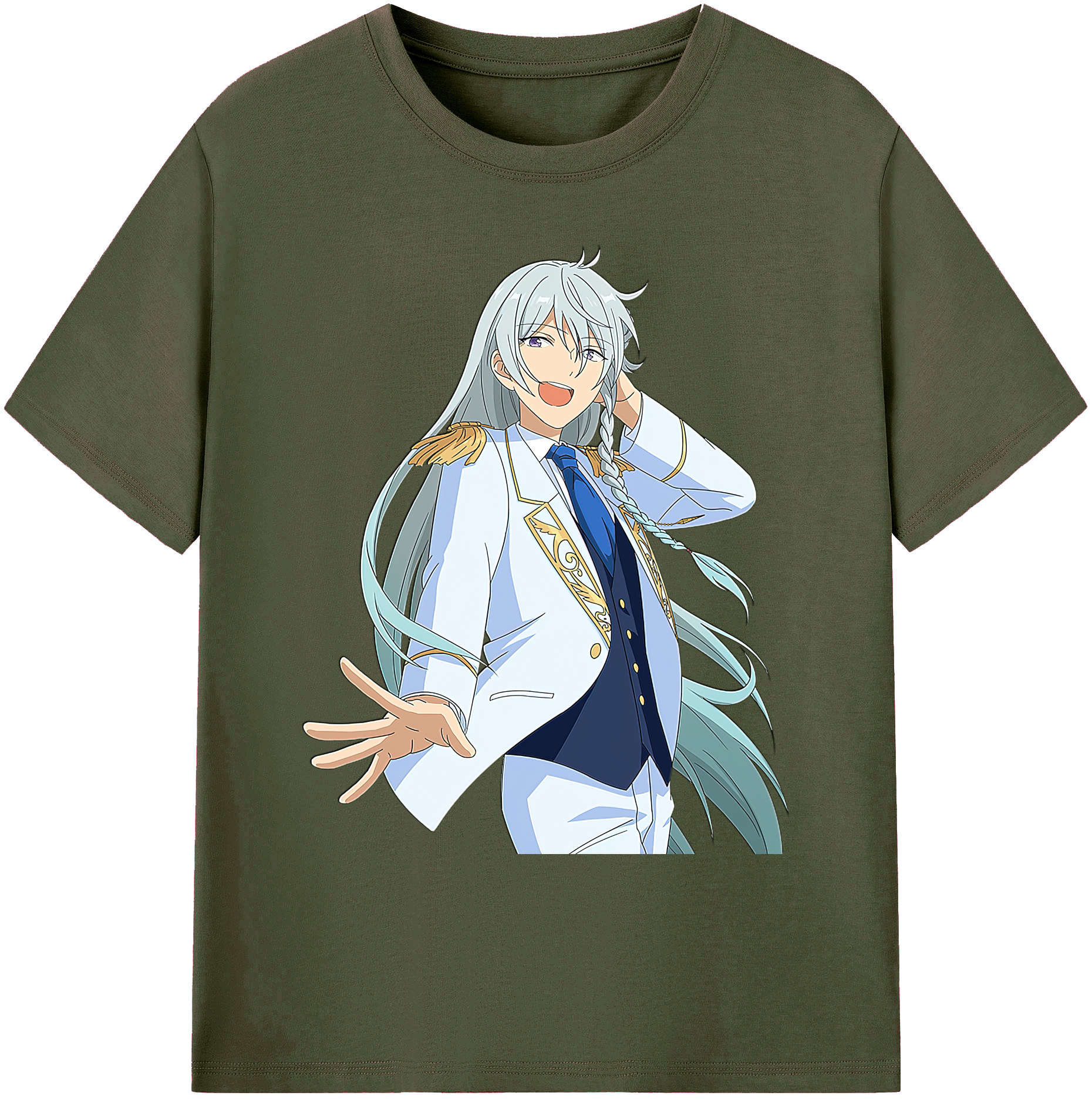 （画像用） あんさんぶるスターズ! Ensemble Stars 綿100％ メンズ半袖Tシャツ｜肌触りやわらか＆通気性